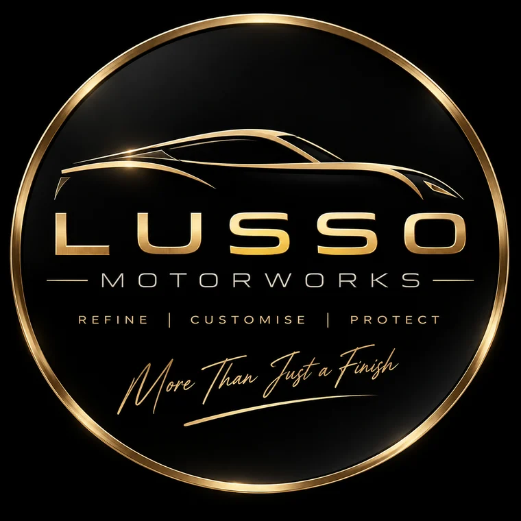 Lusso Motorworks logo: Refine, Customise, Protect. More Than Just a Finish.