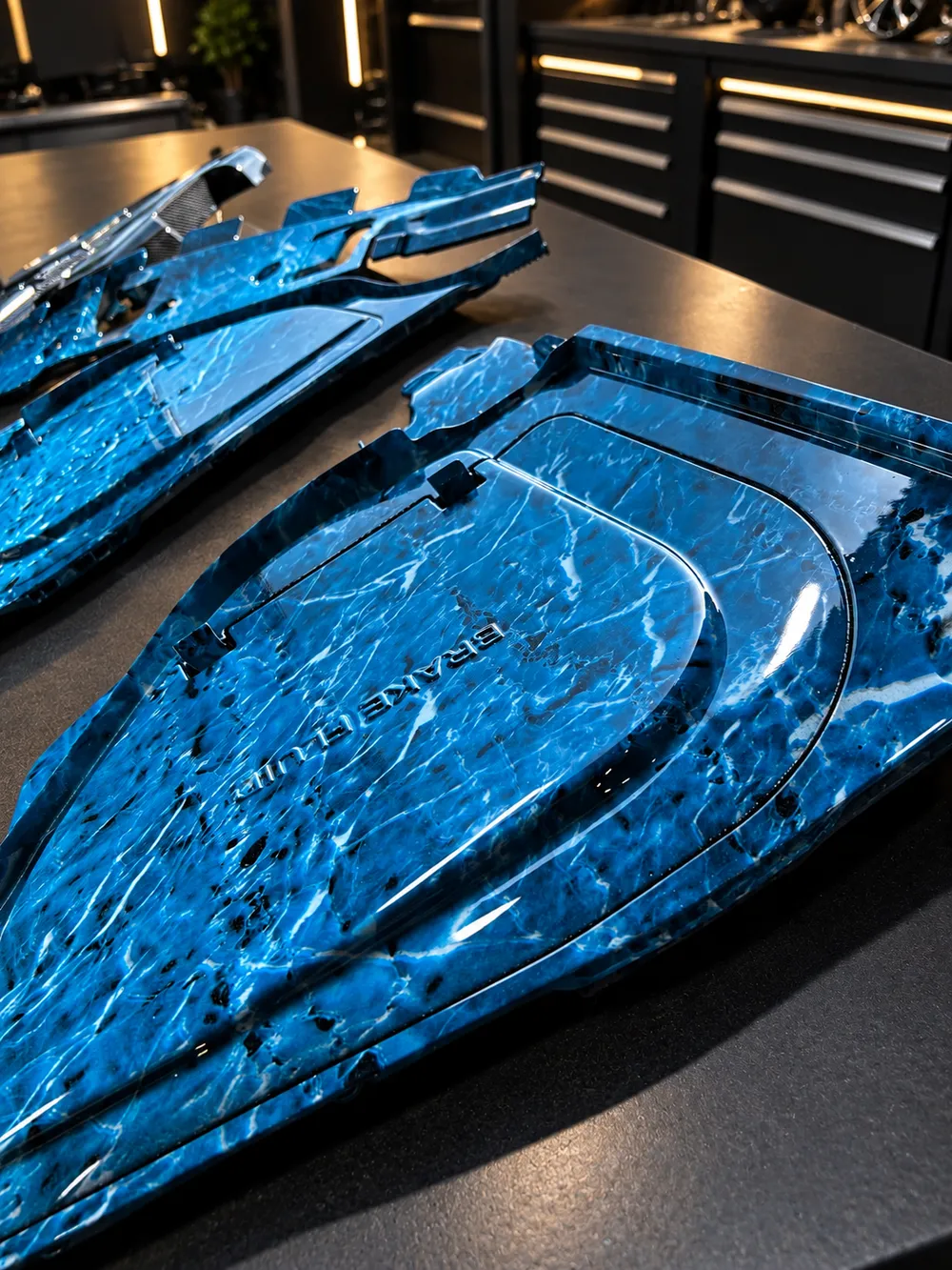 Blue marble: Custom-pattern panels